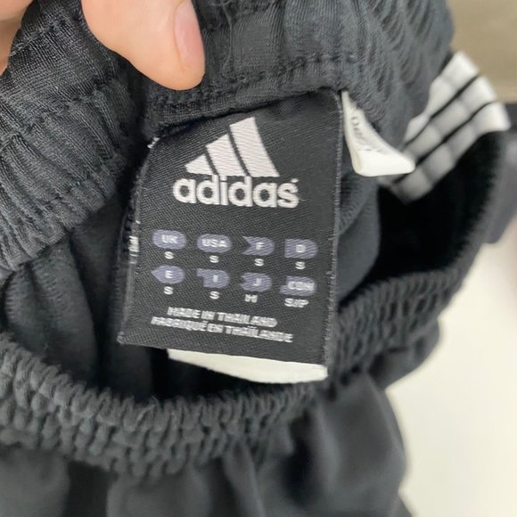 Adidas Men's Black Elastic Waist 3 Striped Straight Leg Sweatpants Size S - Picture 5 of 7